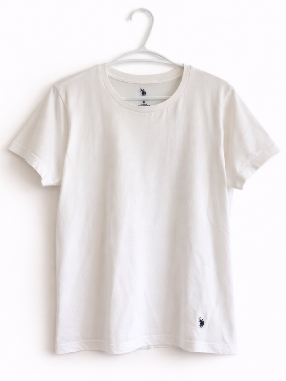 4/$20➡️ U.S. Polo Assn. White Crew Neck T-Shirt – Size Medium Fair